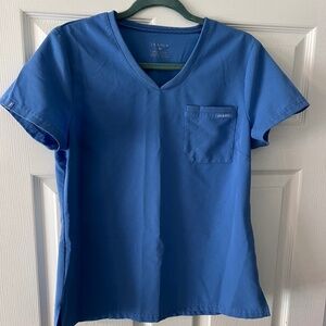 Jaanu Size M Ceil Blue Scrub Set